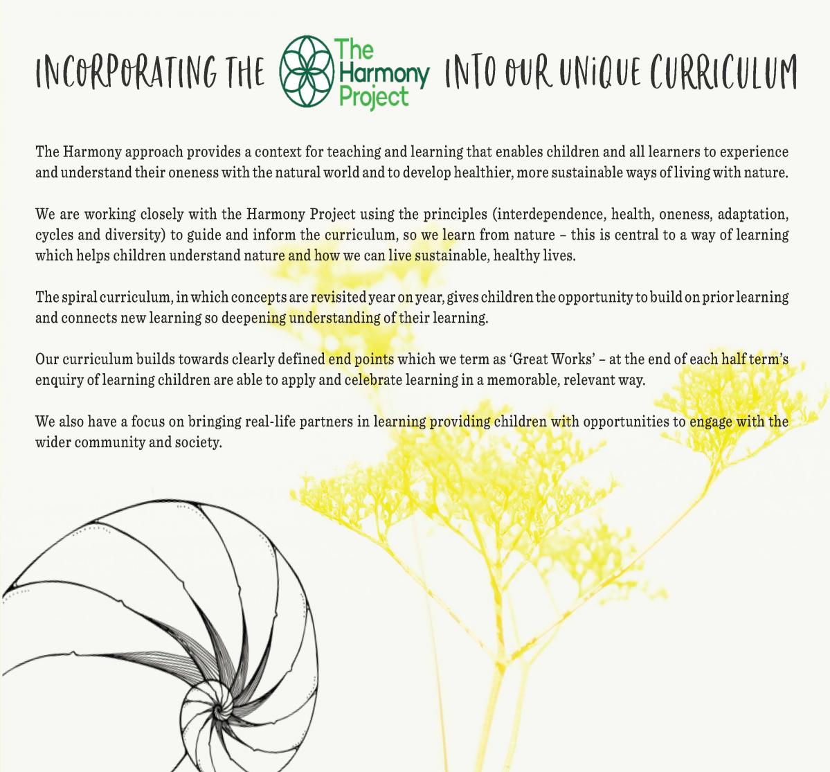 Incorporating the harmony project into out curriculum